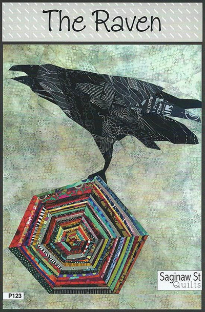 The Raven pepr pieced Quilt Pattern Karla Alexander Saginaw Street Quilt Company