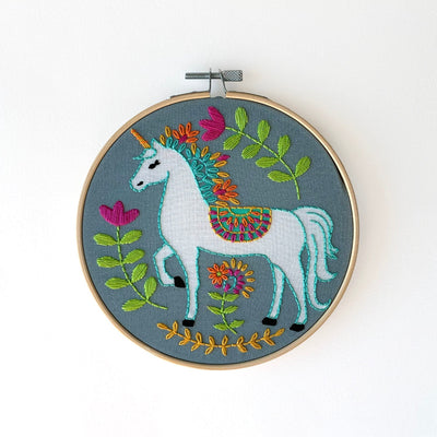 Unicorn Embroidery Kit by Rikrack