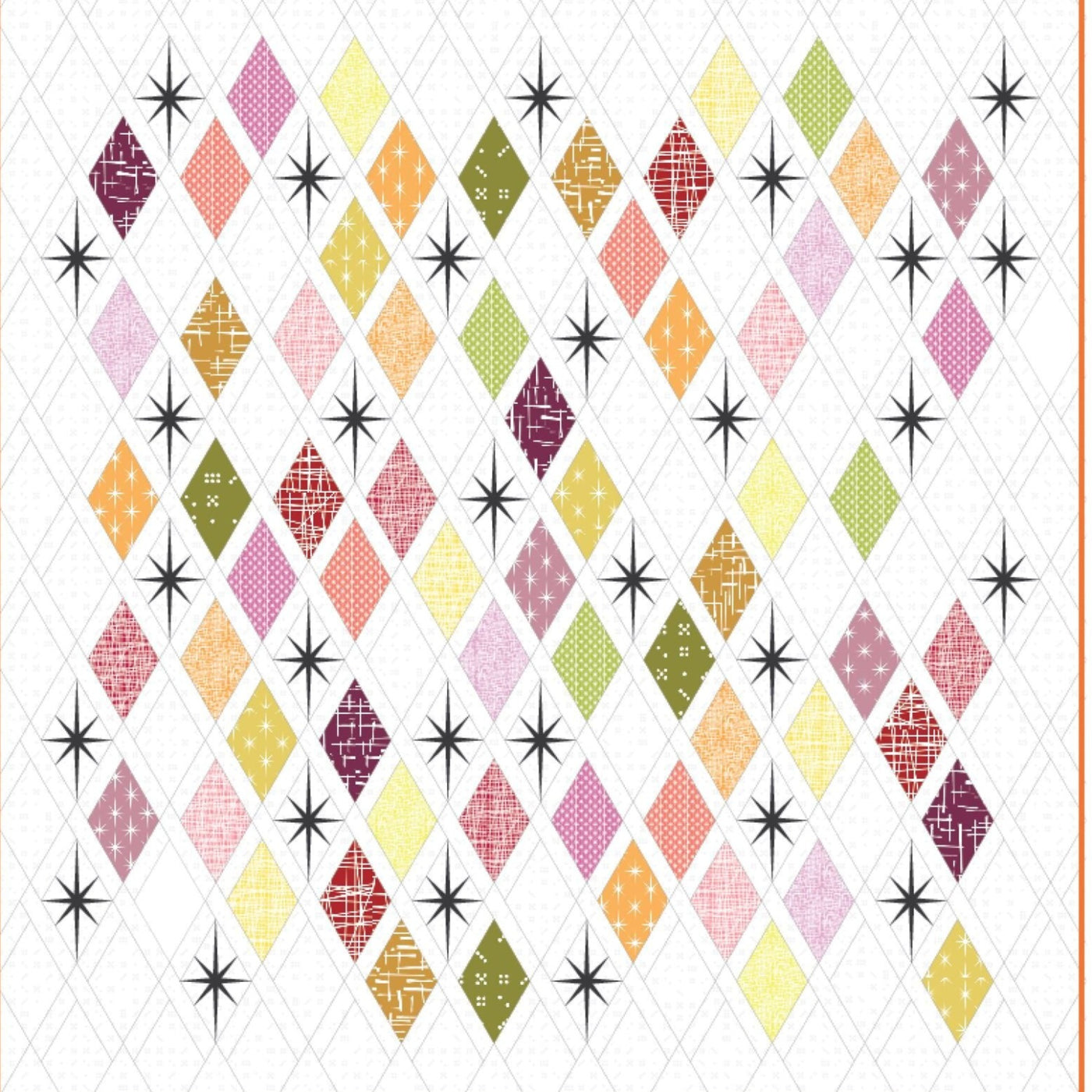 Atomic StarBurst Quilt Pattern by Violet Craft