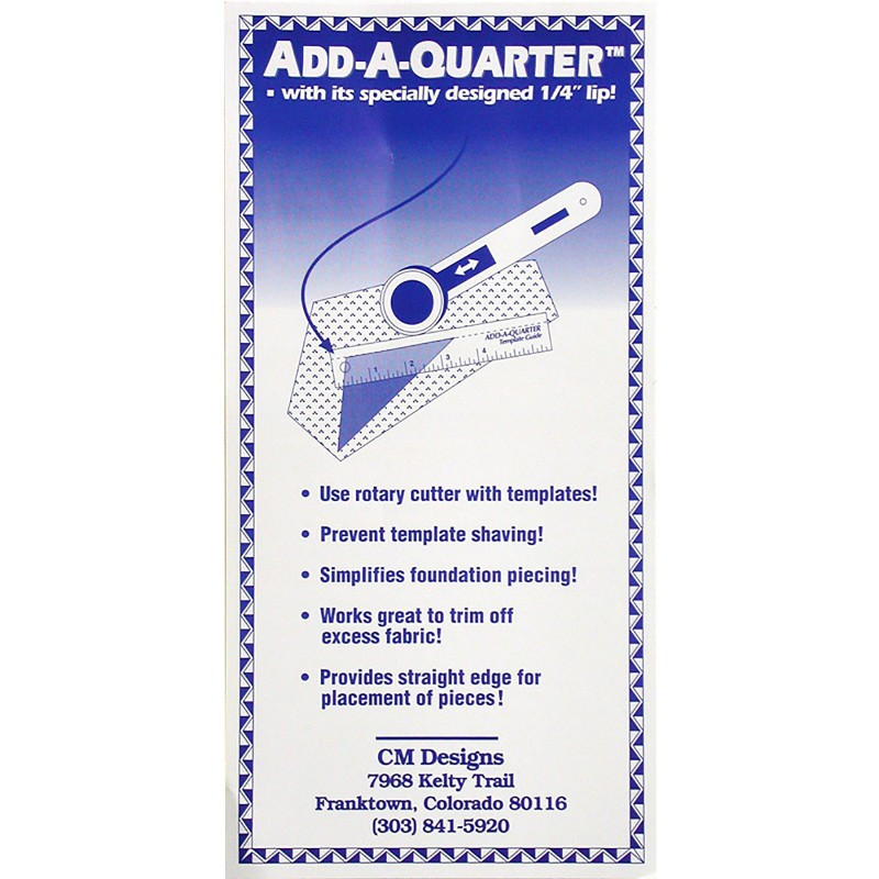 Add A-Quarter Ruler Plus 1in x 6in Add A-Quarter Ruler Plus 1in x 6in