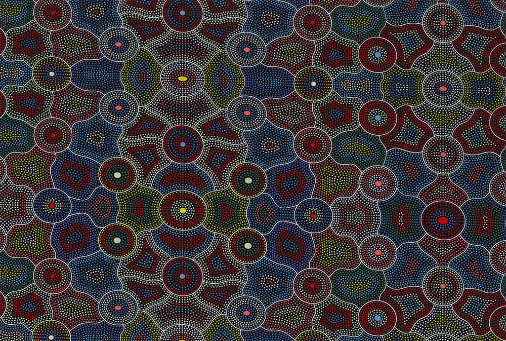 Akuna Dreaming Red M&S Textiles Australia