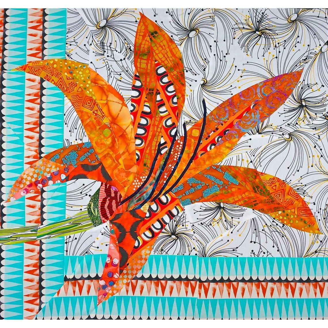 ann shaw Daylily pieced flower quilt pattern