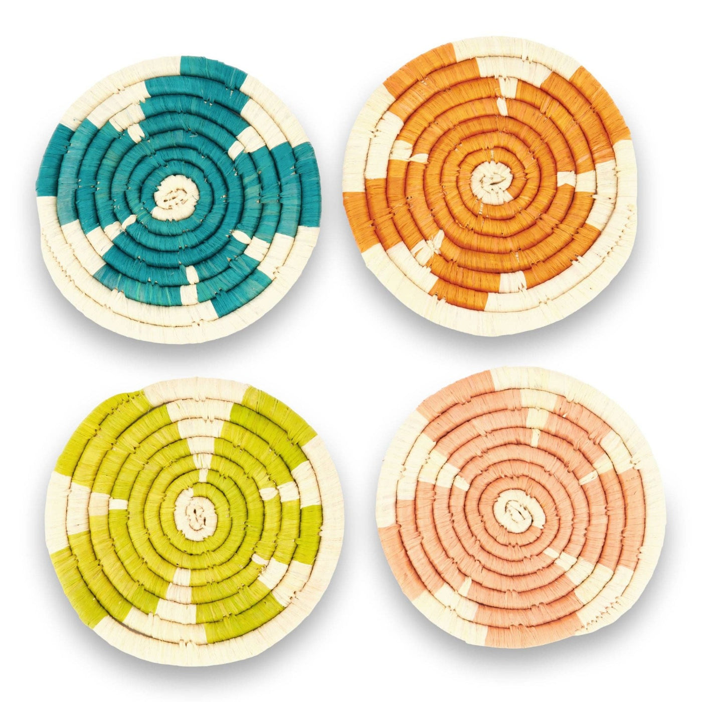KAZI - Seratonia Coasters - Plumeria, Set of 4