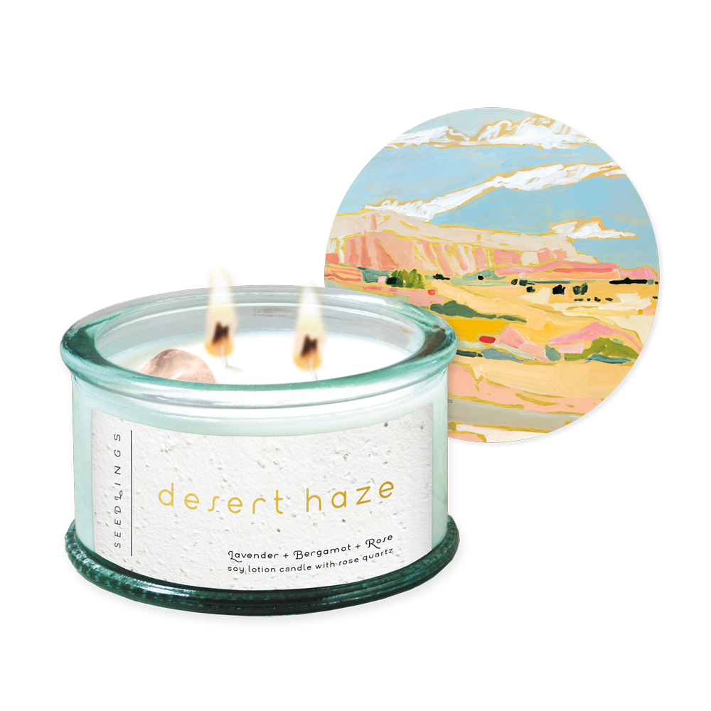 Desert Haze Rose + Lavender + Bergamot Candle