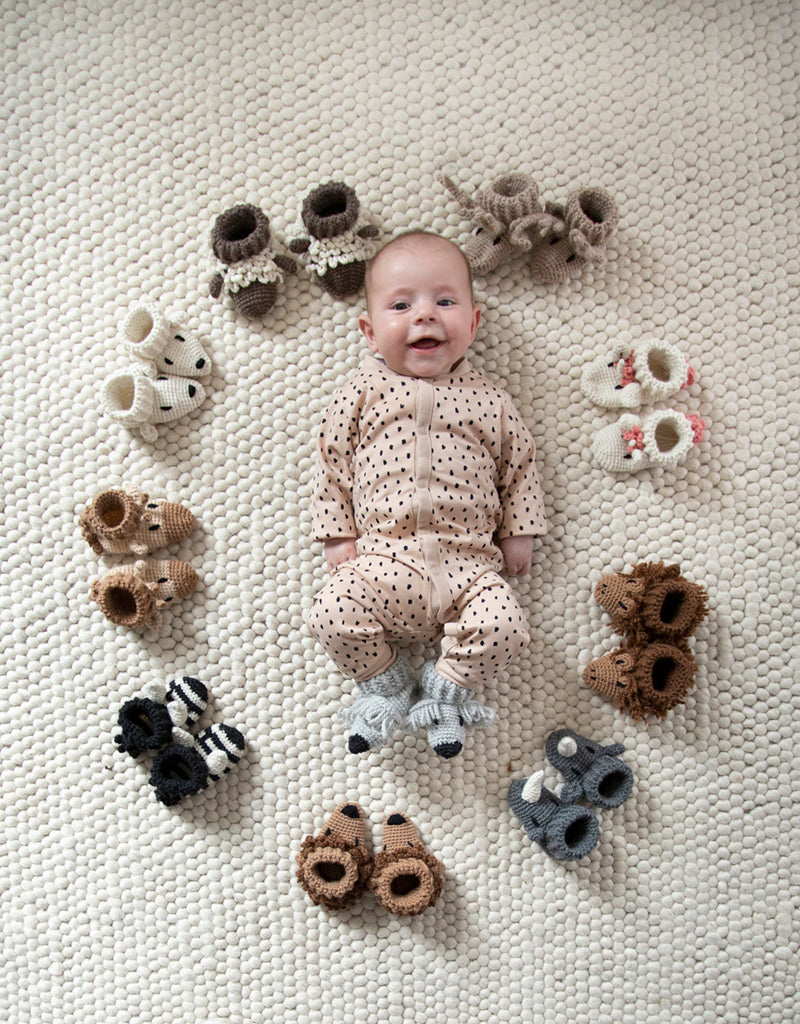 Polar Bear Baby Booties Toft Crochet Kit