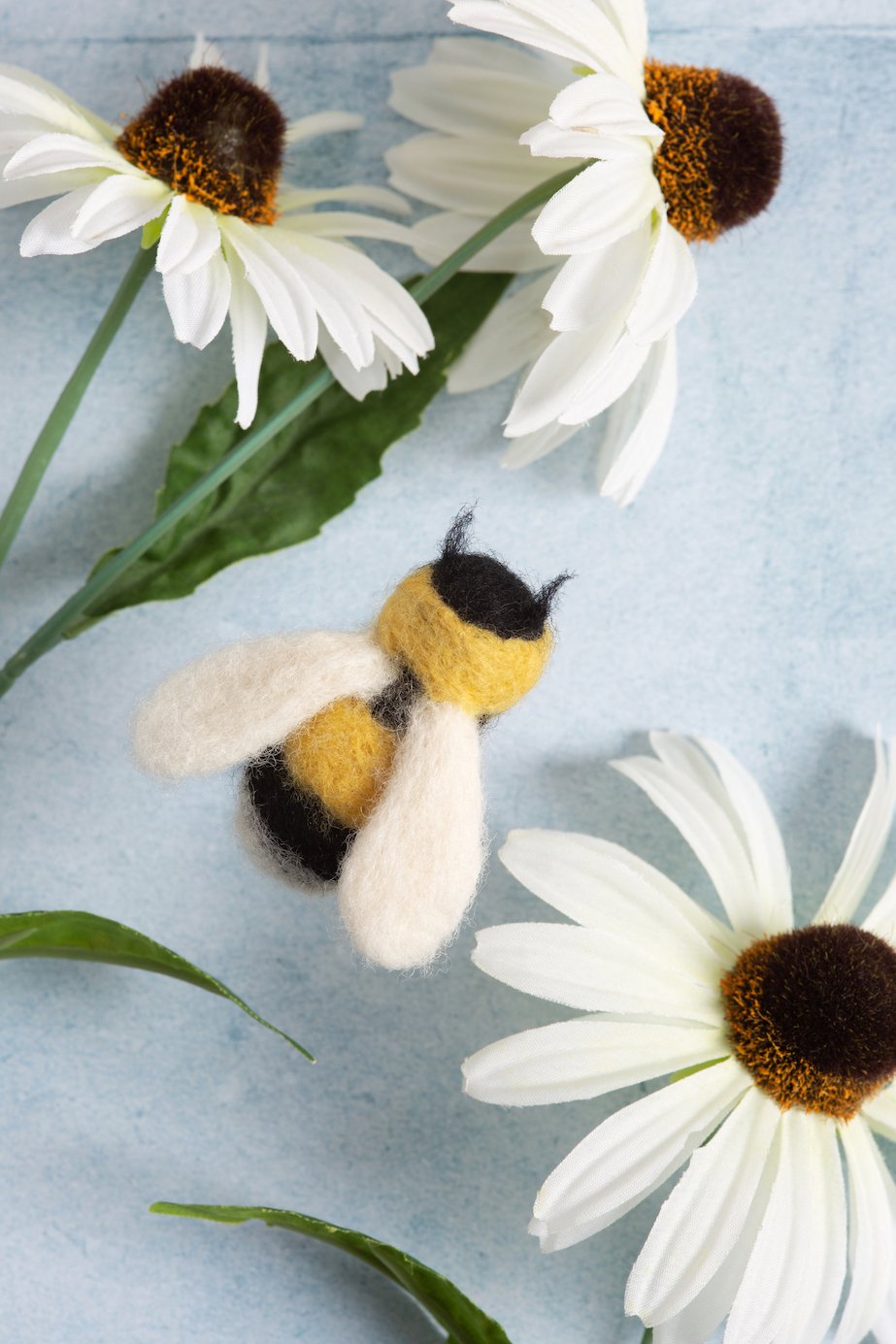 Bee Brooch Needle Felting Kit