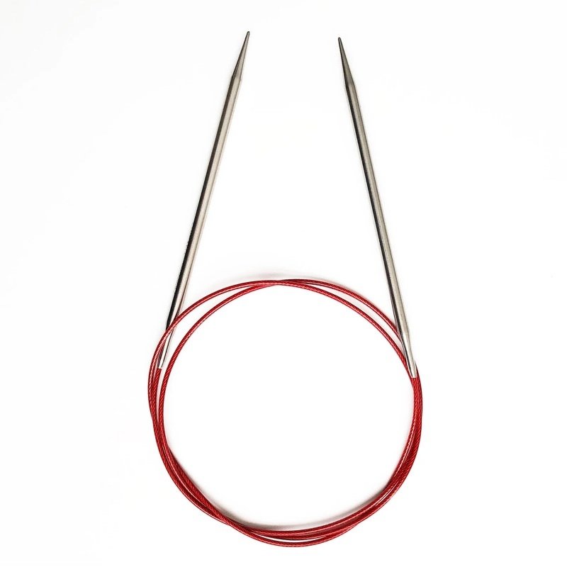 Red Lace Circular Knitting Needles by Chiaogoo