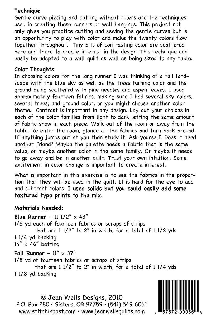 Color Work Table Runner Pattern - PDF