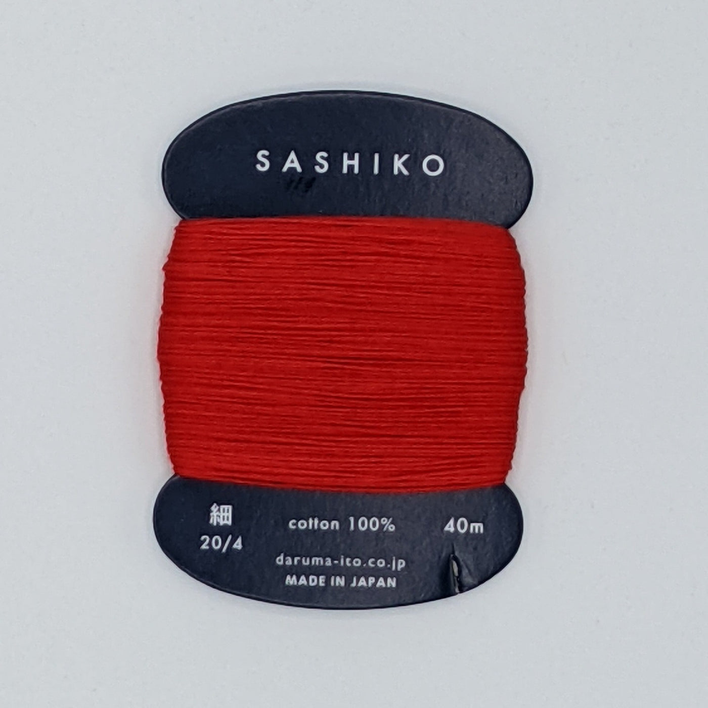 Cotton Carded Sashiko Thread Daruma #2400 20/4 - 213 Red