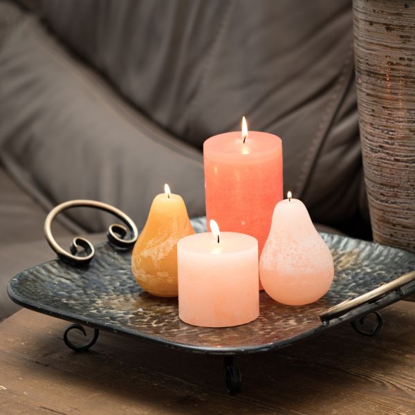 6" Timber Pillar Candles from Vance Kitira