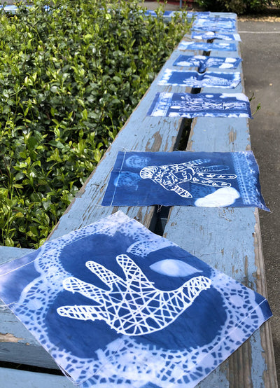 Cyanotype Set for printing on fabric and paper
