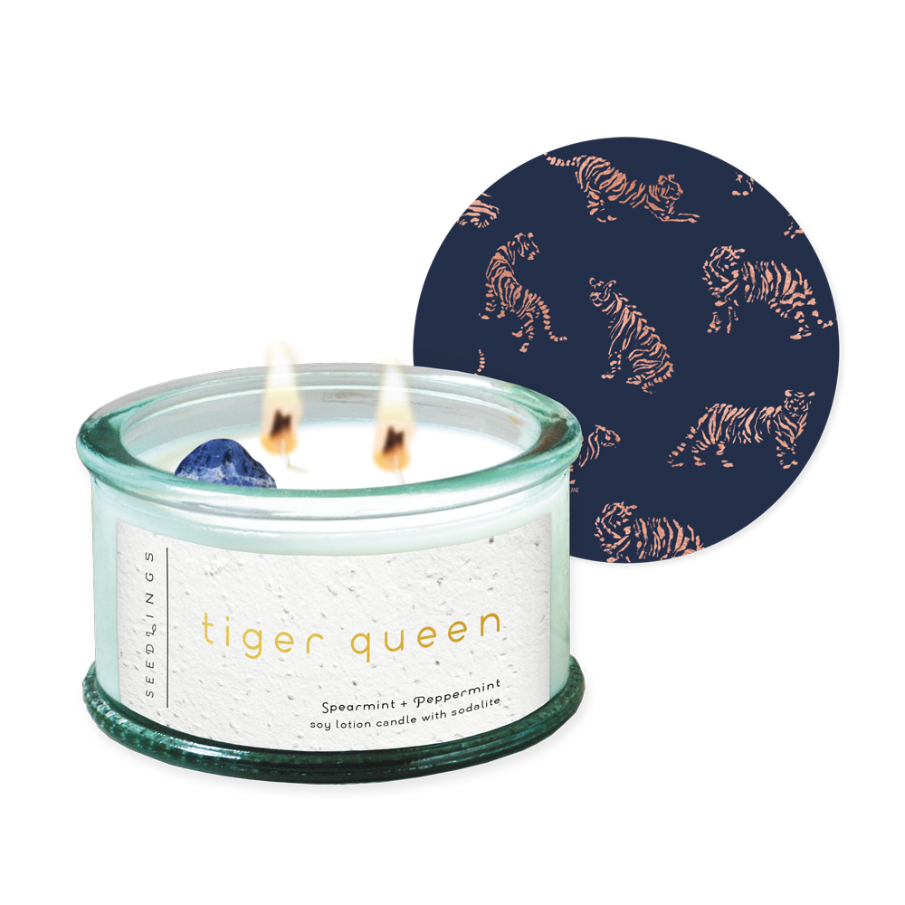 Tiger Queen Candle Spearmint & Peppermint Candle