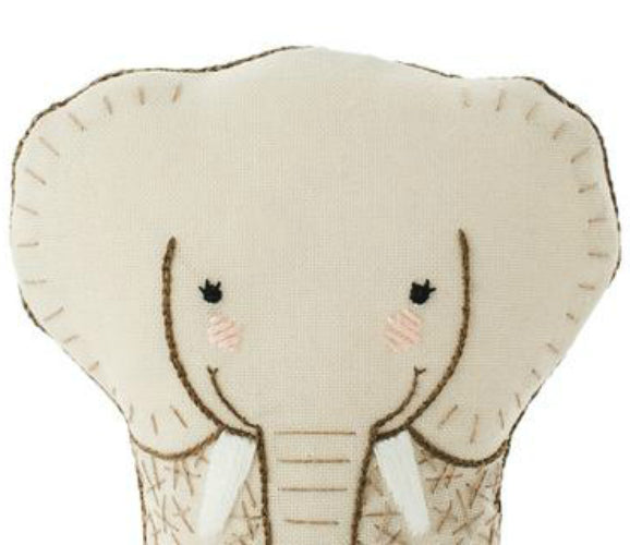 DIY Embroidered Doll Kit Elephant