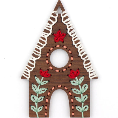 Kiriki Press - Gingerbread House - DIY Stitched Ornament Kit