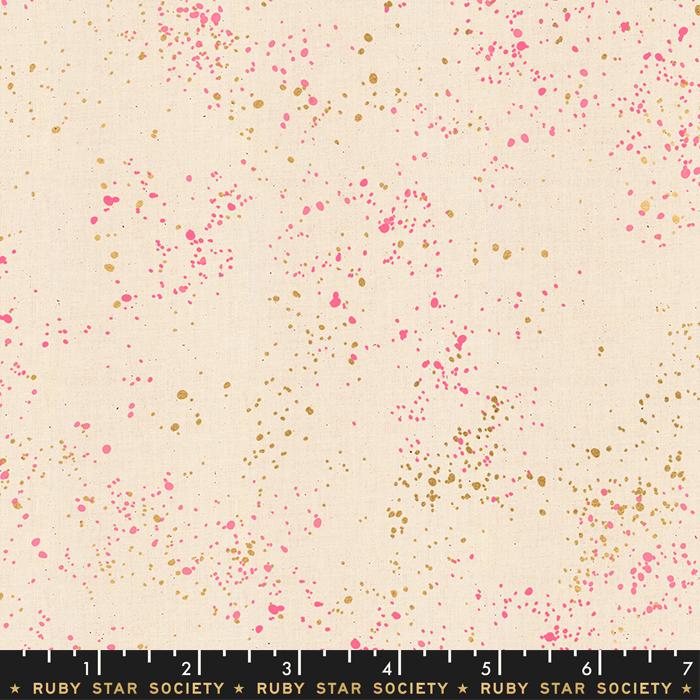 fabri cSpeckled Neon Pink  RS5027 16M by Ruby Star for Moda Fabrics