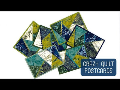 Crazy Patch Postcard Kit