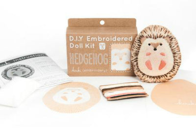 DIY Embroidered Doll Kit Hedgehog - Kiriki Press