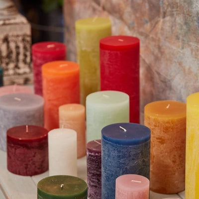 9" Timber Pillar Candles from Vance Kitira