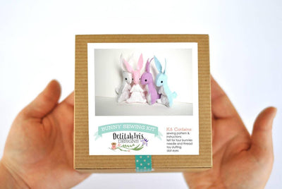 kit Felt Bunny Sewing Kit by DelilahIris Designs