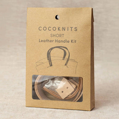 Short Leather Bag Handle Kit from Cocoknits