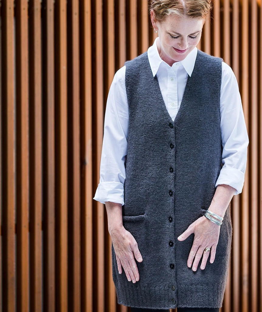 Library Vest Pattern from Churchmouse Classics – Stitchin' Post