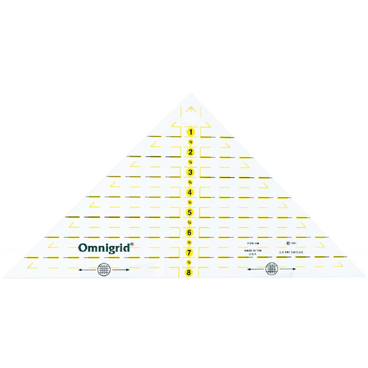 Omnigrid Ruler 98 Quarter Square Triangle