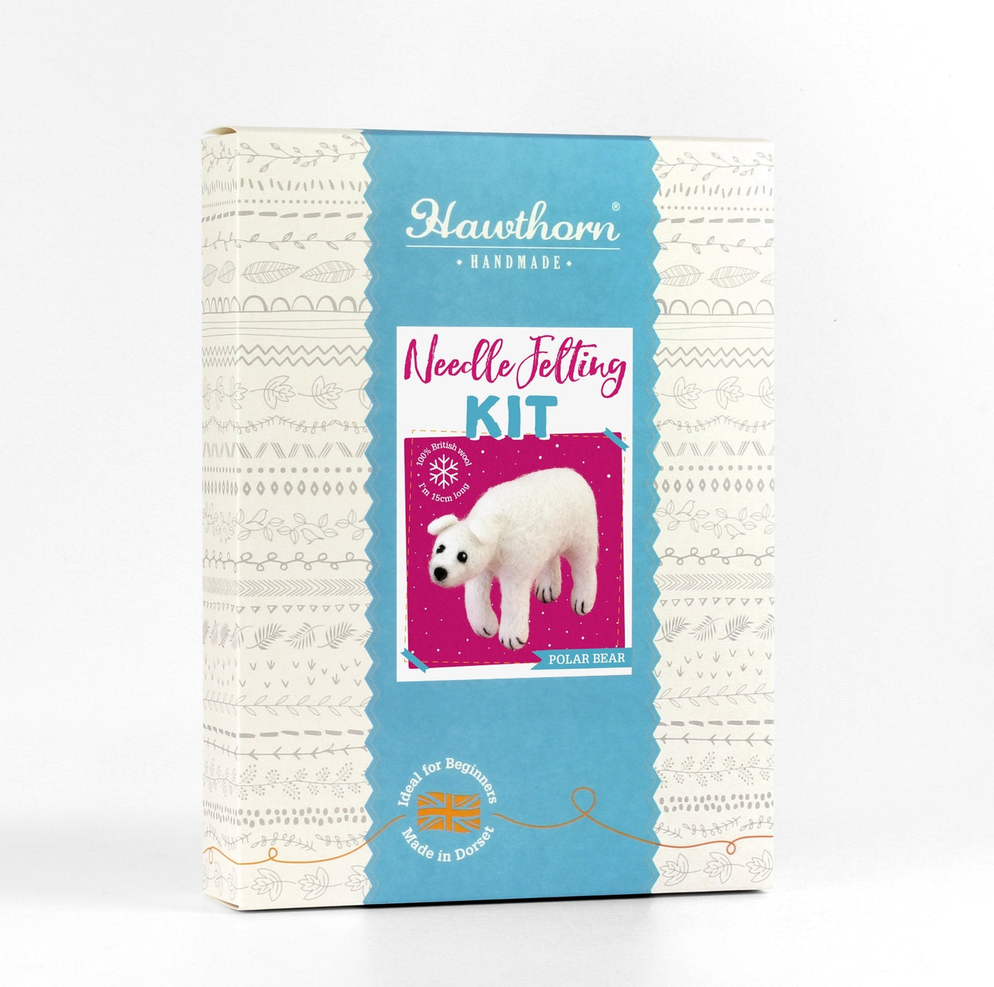 Hawthorn Handmade - Polar Bear Needle Felting Kit