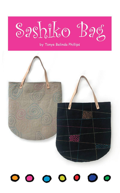 purse pattern Tonye Belinda Phillips Sashiko Bag 