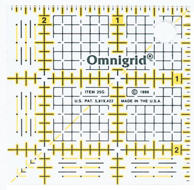 Omnigrid Ruler 2.5" x 2.5"