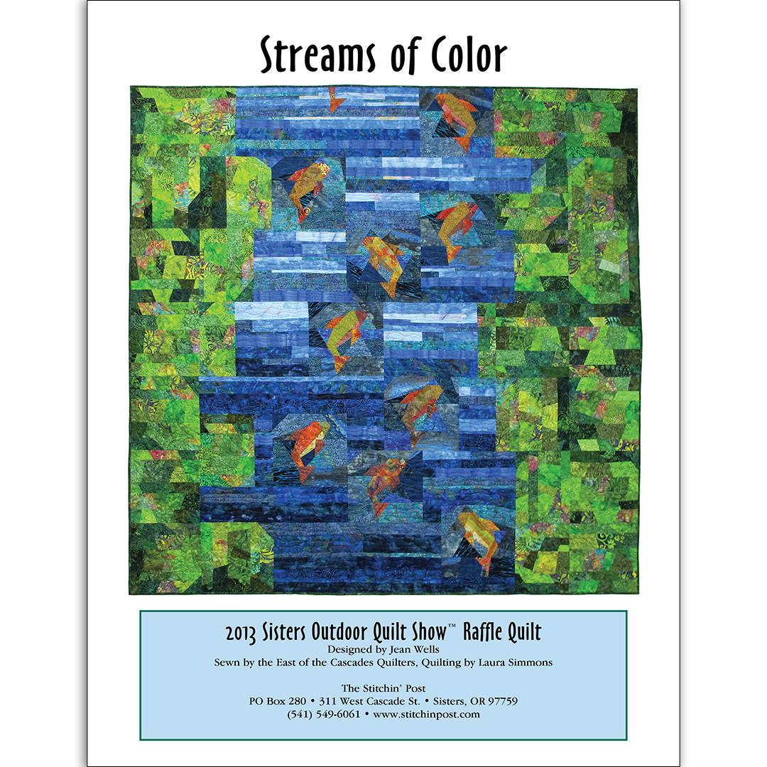 raffle quilt pattern - streams of color