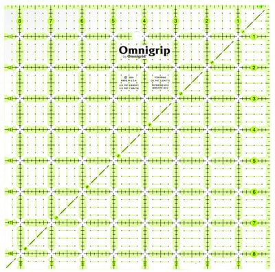 Omnigrip Ruler 8 1/2" Square