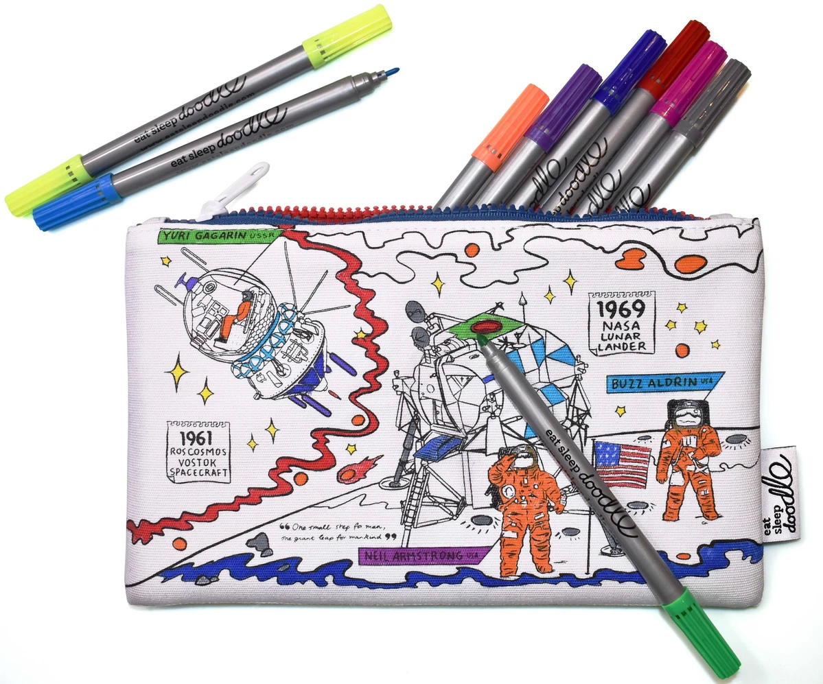 Space Explorer Pencil Case - Pens Included