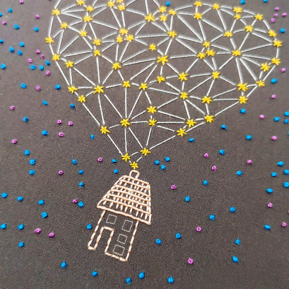 DIY Stargazing Embroidery Kit - CozyBlue Handmade