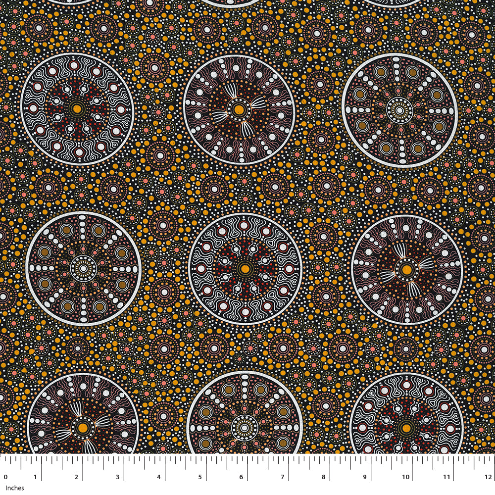 Letisha Rangi Wildflowers After Rain Yellow WFARY by Letisha Doolan for M&S Textiles ...
